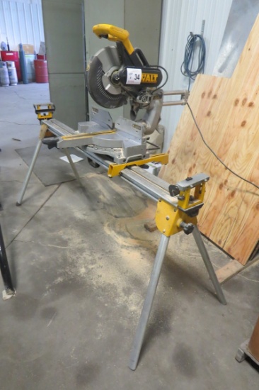 DeWalt Model DW708 Compound Mitre Saw with DeWalt Stand.