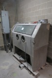 Skat-Blast Dry Blast Cabinet with Dust Collector on Stand.