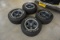 (1) Pair of Firestone Firehawk Indy 500 255/60R15 Radial Tires with Original SS Wheels & (1) Pair