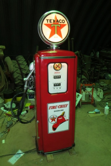 1950 Tokheim Model 39 Antique Gas Pump, SN# 950095, Texaco Markings, Full R