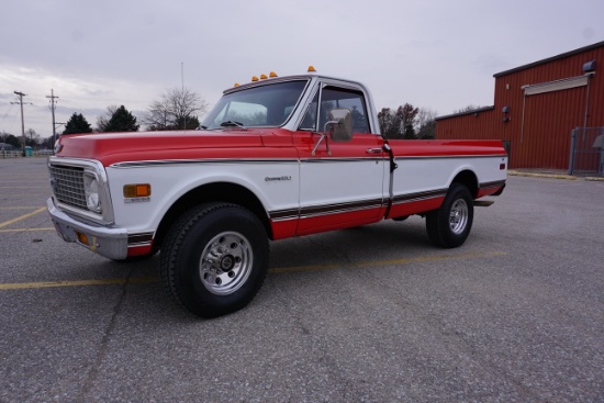 1972 Chevrolet Custom K-20 4x4 Pickup, VIN# CKE242Z134015, 350 V-8 Gas Engine, Automatic