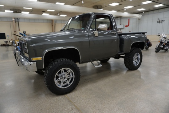 1987 GMC K-1500 Short Box Step Side Pickup, VIN# 1GCEV14KOHS170674, 5.7L V-8 Gas Engine-Fuel