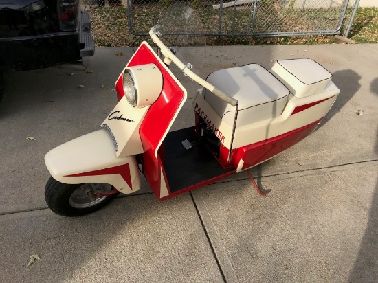 1958 Cushman "Pacemaker" 2-Seater Motor Scooter, VIN# 000430, Rebuilt Gas E