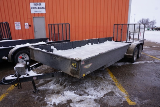 2015 H & H 20' Tandem Axle Flatbed Trailer with Sides, VIN# 533UT2024FC247242, 7,000lb.