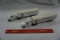 (2) Ertle 1/64th Scale Diecast Metal Truck and Plastic Trail Combos (NobleB