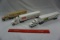 (3) Ertl 1/64th Diecast Metal Truck and Trailer Combos (Moews Seed Company,
