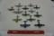 (13) Die Cast Planes: (2) SP1, (2) P51B Mustang, B-17G, (2) F4U-4, Junkers