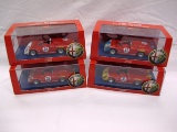 (4) MF 1:43 Scale Models in Boxes,  Alfa Romeo. Made in R.P.C.