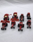 (8) 1/64 Scale International Tractors & Combines.