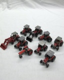 (9) 1/64 Scale Massey-Ferguson Tractors.