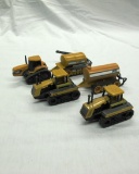 (5) 1/64 Scale Cat Tractors & Implements.