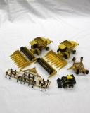 (5) Ertl 1/64 Scale New Holland Combine & Implements.