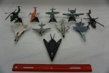 (10) Die Cast Planes: F-F-104 Starfighter, F-117A Stealth Nighthawk , F16,