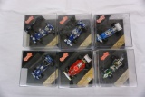 (6) Quartzo Model 1:43 Scale in Boxes-Tyrrell;March;Brabham;Ferrari
