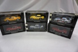 (6) Minichamps 1:43 Scale Models in Boxes - Dodge Viper, Ford GT, Peugeot,