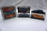 (6) Various Brands 1:43 Scale in Boxes-Ford;Bugatti;Audi;Alpine