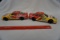 (2) Racing Champions Die Cast Metal Kellogg's Race Cars (No Boxes).