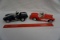 (2) Die Cast Metal 1/24 Scale Cars: Cobra & 1957 Chevy Corvette (No Boxes).