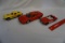 (3) Die Cast Metal Cars: 1/24 Scale Ferrari 288 GTO, (2) Tootsie Toys Chevy