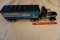 Nylint Toys Metal Truck & Trailer Combo - Silver Knight Express (Missing Gr