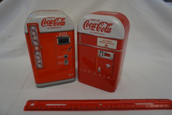 (2) Metal Coca-Cola Tins.