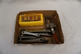 Tool Shop carbide Tipped Router Bit Set, Wrenches, Adjustable Wrench.