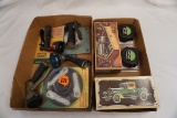 Weed Terminator, Trimmer Cutting Head, Hose Nozzles, (2) Tape Measures, Avo