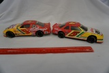 (2) Racing Champions Die Cast Metal Kellogg's Race Cars (No Boxes).