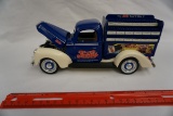 Golden Wheels Die Cast Metal Ford Wrecker Truck Bank-Pepsi Cola (No Box).