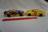 (2) Die Cast Metal Nascar Race Cars: Racing Champions Penzoil & Hot Wheels