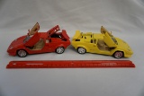 (2) Die Cast Metal 1/24 Scale Cars: Lamborghini's