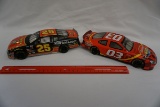 (2) Die Cast Metal Cars: Hot Wheels Marines Race Car & Action Banquet Race