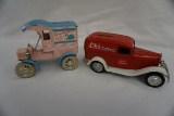 Ertl Die Cast Metal Banks - 1905 Fords 1st Delivery Car & Ace Hardware 1932