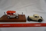 (2) Die Cast Metal & Plastic Coupes.