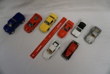 Various Scale Die Cast Metal Cars & Pickups (No Boxes).