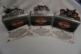 (3) Maisto Avon 1:18 Scale Harley Davidson Motorcycles - 1993 FLSTN Heritag
