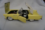 Roadtough Die Cast Metal 1/18 Scale 1955 Ford Thunderbird Convertible, Stee