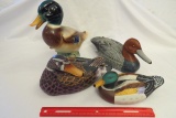 (4) Painted Ducks.