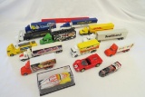 Lot of 1/64 Scale Truck & Trailer Combo's: McDonalds, Good Year, Pepsi, Toy