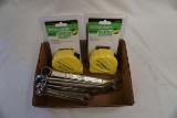 (2) Pittsburgh 25' Tape Measures, Set of Craftsman Combination Wrenches.