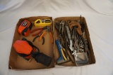 Lot of Used Pliers, Scissors, Wrenches, Saws, etc, Black & Decker Laser Lev