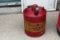 (1) Original 1-Gallon Gas Can with Both Lids (Martin Ware Oils).