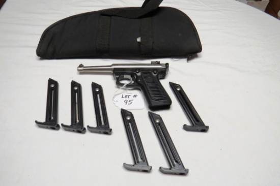 Ruger Model 22/45 Luger-Style Semi-Auto Pistol, SN# 220-24164, .22 Long Rifle Caliber, 4 3/4"