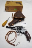 1944 KBI Model M1895, Russian Revolver, SN# N3582, 7.62 Nagant Caliber, 6 Shot, 4.5 Barrel, On Right