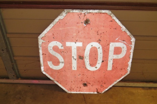 Metal Stop Sign, 24".
