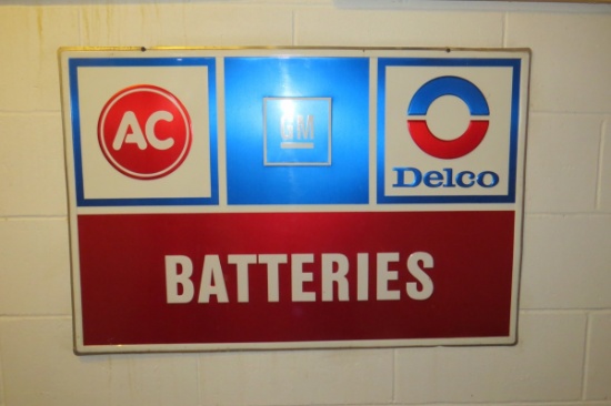 GM AC Delco Battery Sign.