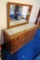 Thomasville Double/Full Bed Frame with Headboard & 6-Drawer Dresser with Mi