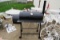 Black Smoker Grill-Charcoal Type, Ashcroft External Temperature Gauge.