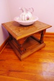 Side Table with Bowl & Pitcher.