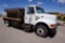 2001 IHC Model 4700 LP 4x2 Single Axle Dually Flatbed Truck, VIN# 1HTSCAAM71H391046, DT466E Diesel E